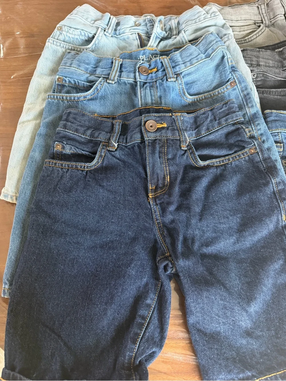 The Children's Place Mixed Denim Jeans - Blue and Black